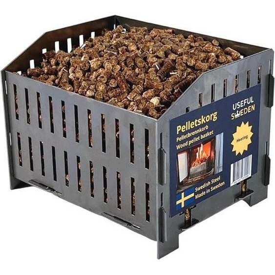 Panier à pellets pour granulés de bois - Multifonctionnel pour poêle à bois et cheminée