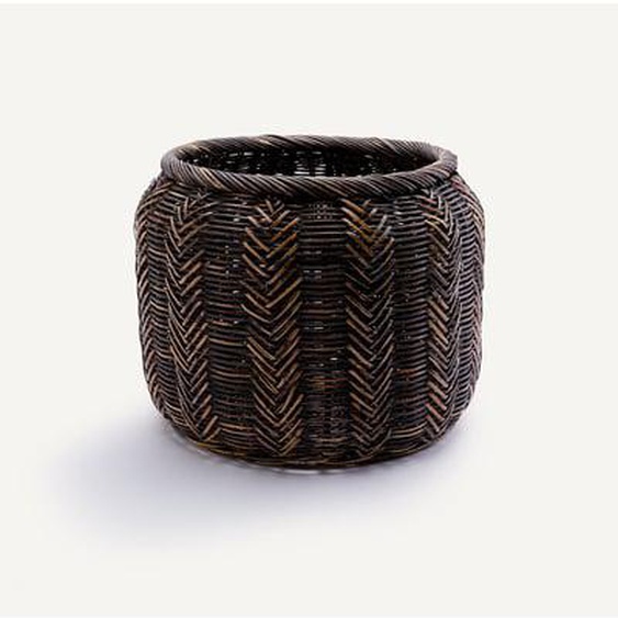 Panier cache-pot en rotin tressé, Siriti