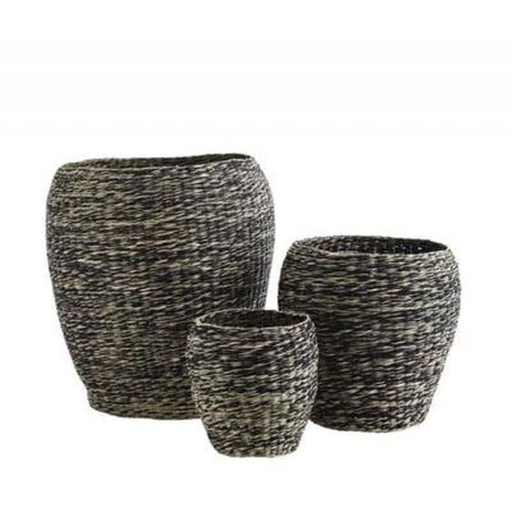 Panier seagrass Madam Stoltz set de 3