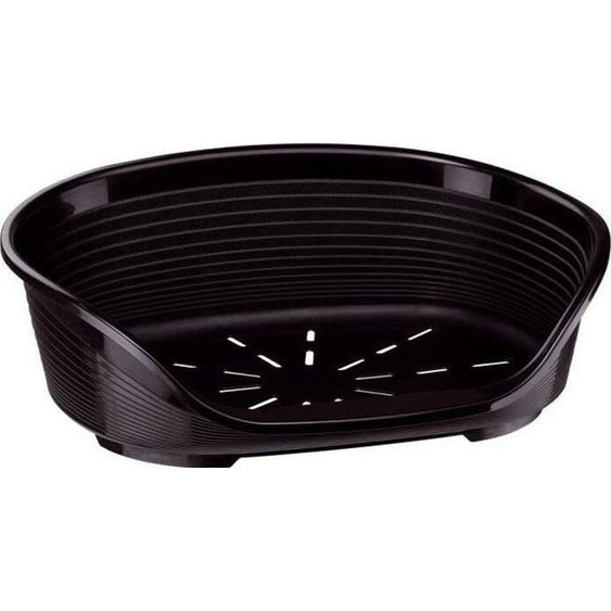 Panier Chien Plastique Siesta Deluxe Ferplast, Taille 8, 82x59.5x25cm, Noir