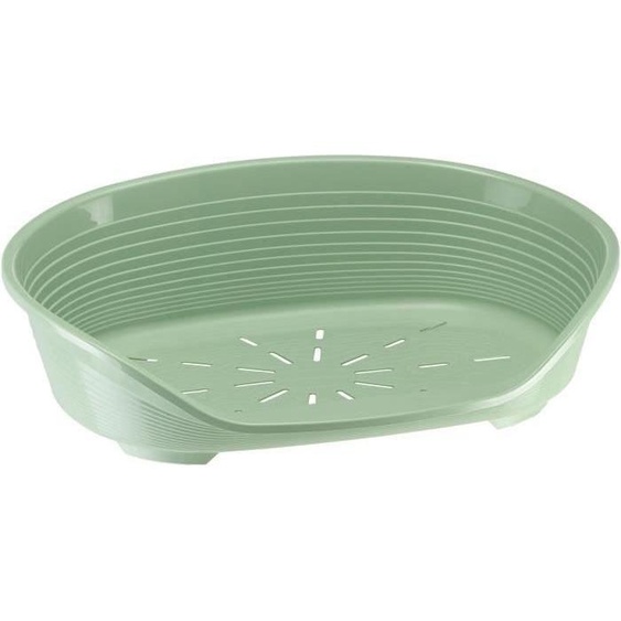 Panier Chien en Plastique Siesta Deluxe, 82 x 59,5 x 25 cm, Vert, Anti-dérapant