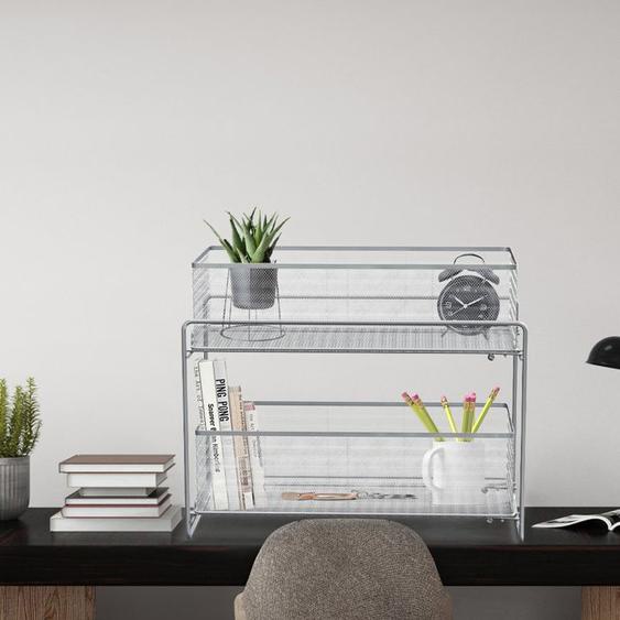 Panier coulissant sous évier de cuisine à 2 niveaux pour rangement - ERROLVES - Argent - 35*18*32.5 CM