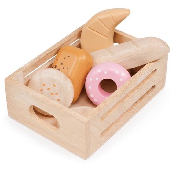Panier De Boulangerie En Bois – Jeu De Dînette Pour Enfants Multicolor