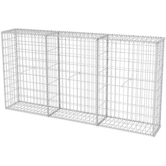 Panier de gabion Acier galvanisé 200x30x100 cm