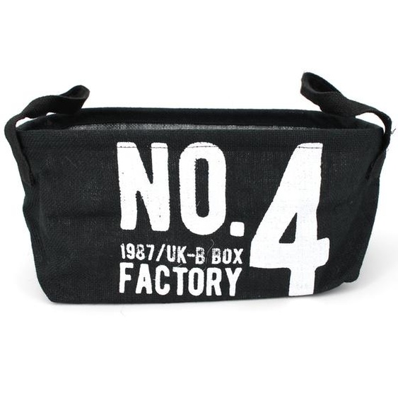 Panier de rangement 9L en jute noir / N04 FACTORY