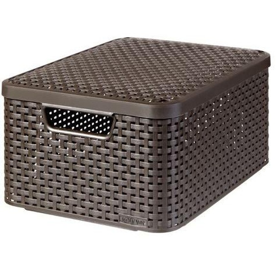 Panier de rangement avec couvercle Style M Curver