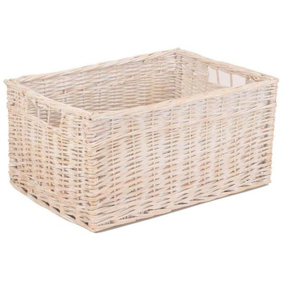Panier de rangement Ensemble de 4 paniers de rangement doublés de roses de jardin White Wash