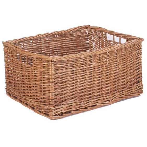 Panier de rangement Ensemble de 4 paniers de rangement en saule doublés de coton gris à double cuisson à la vapeur