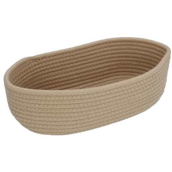 Panier de rangement - SALALIS - Corde tissée - Kaki - Léger - Design ovale