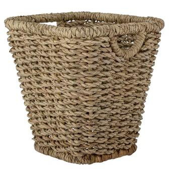 Panier en feuille de palmier beige, rectangulaire - Bloomingville, Tennie - 26x26x28 cm
