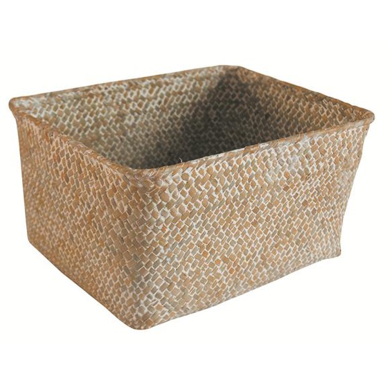 Panier en jonc de mer naturel Panama 24x19x12,5 cm