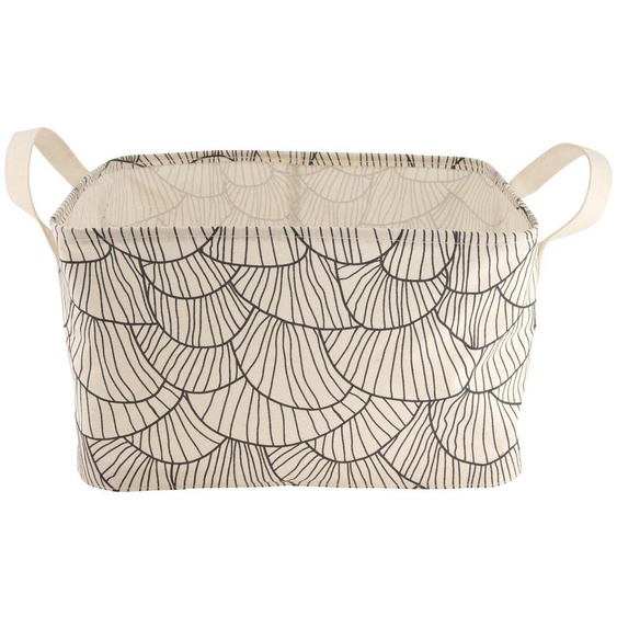 Panier En Toile 29x38x22 blanc (blanc)