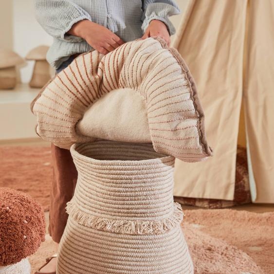 Panier Enfant En Coton Giant Mushroom Naturel, Marron Clair