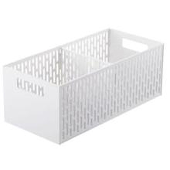 Panier fin avec compartiments résine blanc