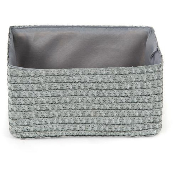 Panier lilou gris en polypropylène tressé