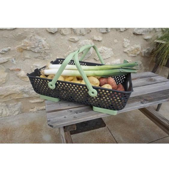 Panier - Lot de 2 paniers Kajo 20L Gris - Tilleul