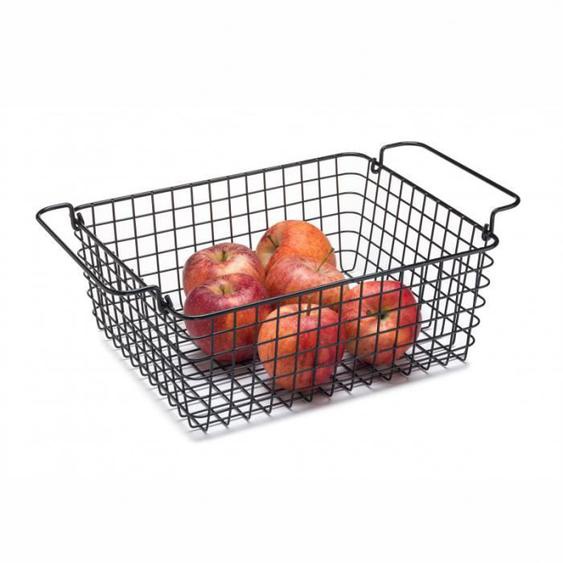 Panier Métallique GN 1/2 Noir - H 12 à 16 cm - Pujadas