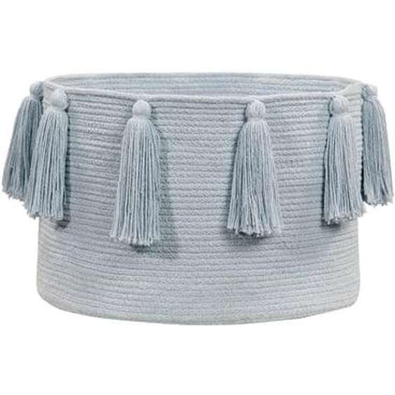 Panier Pompons rose
