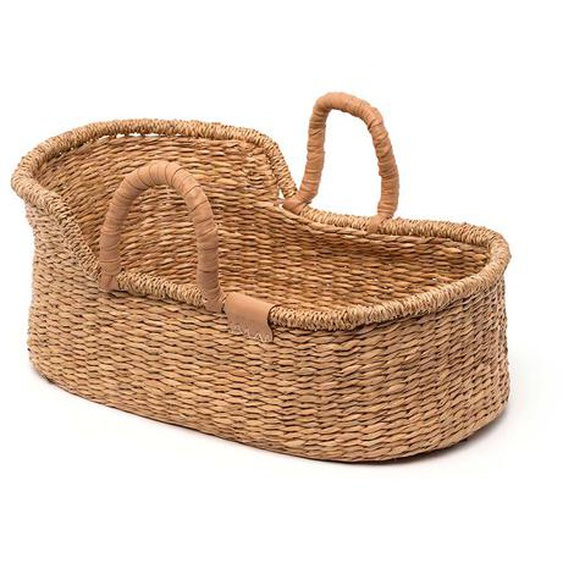Panier Porte-bébé En Algues Accessoire Pour Poupée Marron