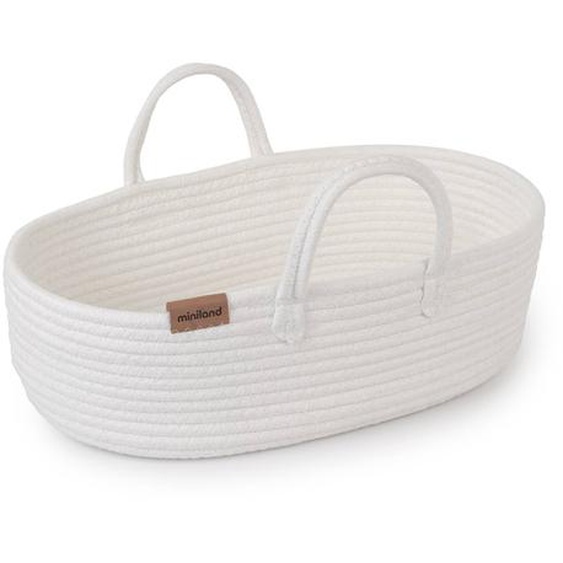 Panier Porte-bébé En Coton Accessoire Pour Poupée Blanc