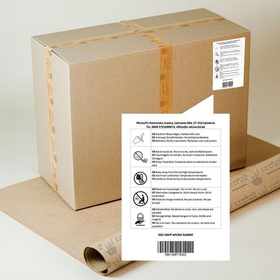 Panier pour chien en osier ovale 100X75 H27 CM