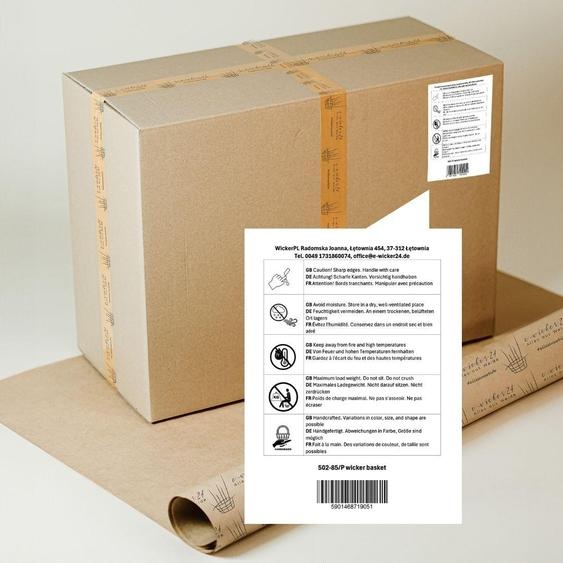 Panier pour chien en osier ovale avec un coussin 85X67 H21 CM