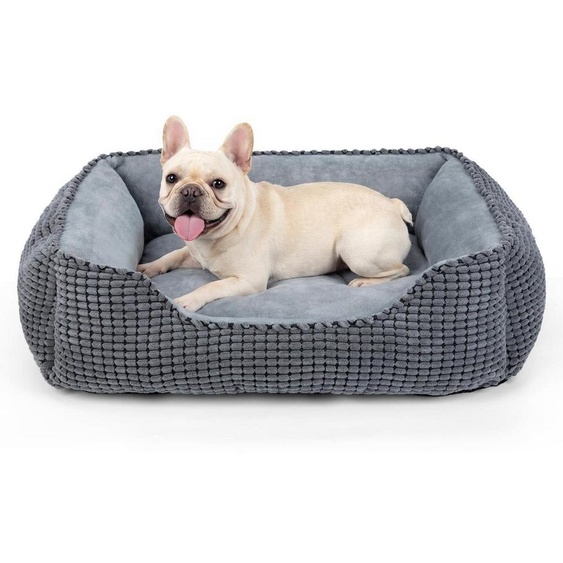 Panier pour chien, lavable, gris, 51x48x15 cm