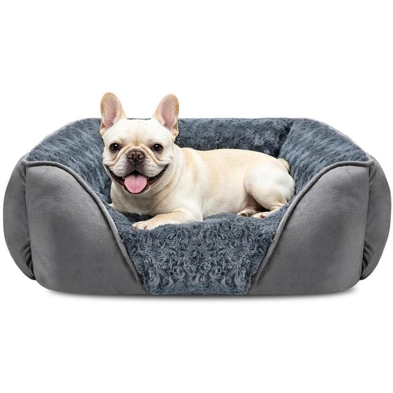 Panier pour chien, lavable, gris, dimensions 51x48x15 cm, pour petits chiens