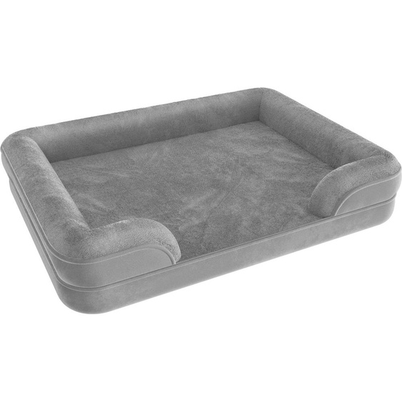 Panier pour chien orthopédique Kimba avec bordure haute - XL (112 x 85 x 18 cm)