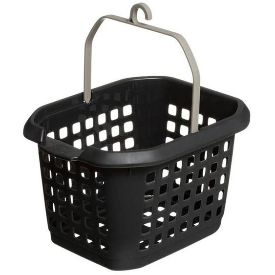 Panier pour Pinces à Linge - PARIS PRIX - Hugger - Polypropylène - Gris - L. 17 x l. 22,5 x H. 13,5 cm