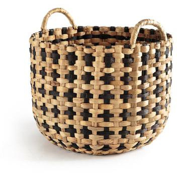 Panier rond en jacinthe deau tressée, Karlata