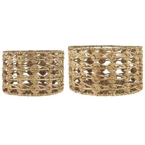 Panier tressage ajouré IB Laursen (set de 2)