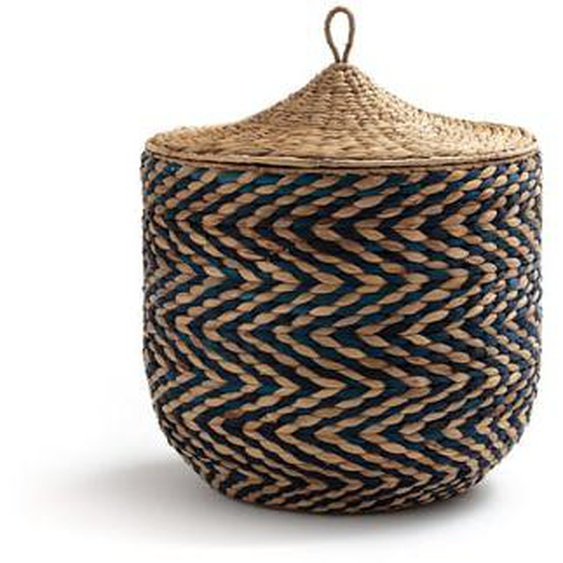 Panier tressé avec couvercle, NOMADO