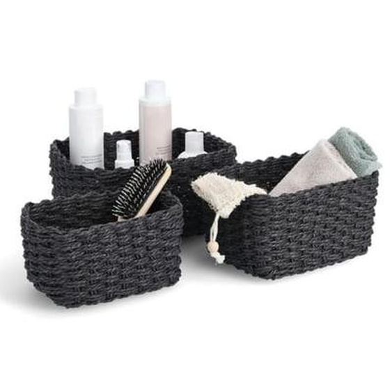 Paniers rangement Zeller set de 3