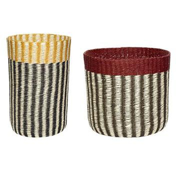 Paniers Vertigo  en papier , set de 2