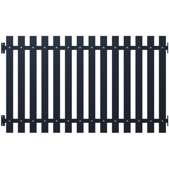 Panneau clôture Anthracite 170,5x125 cm Acier enduit de poudre