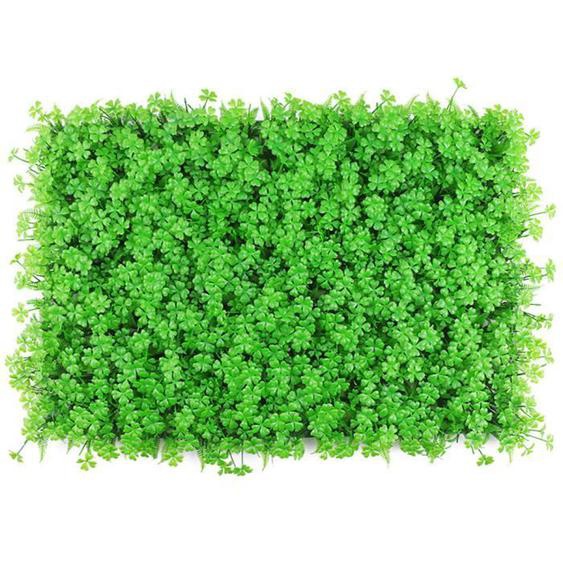 Panneau de haie artificielle fausse plante mur clôture écran herbe toile de fond décorative pour arrière-cour vert Style2