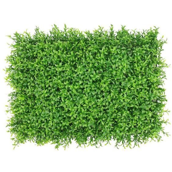 Panneau de haie artificielle fausse plante mur clôture écran herbe toile de fond décorative pour arrière-cour vert Style4