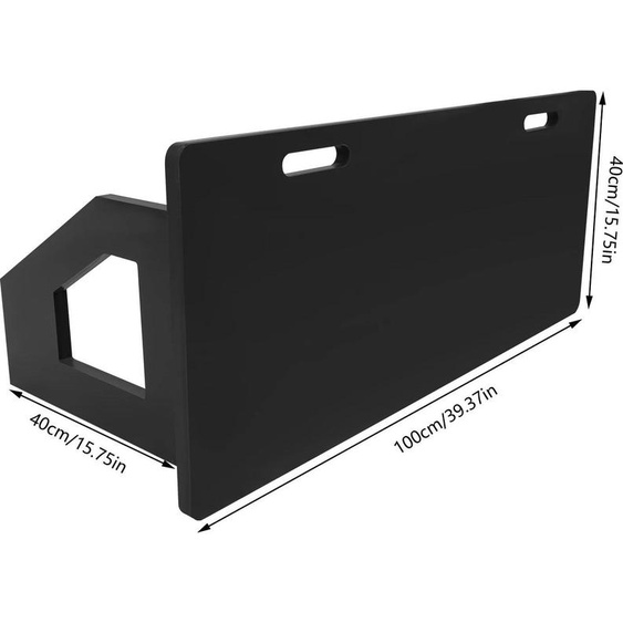 Panneau de rebond pour le football, conception durable, équipement dentraînement polyvalent, 110 x 40 cm, noir