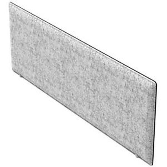 Panneau-Ecran Acoustique Moody pour Bureau bench L.160 x l.40 cm –  PET recyclé Gris Clair - Fixation Aluminium