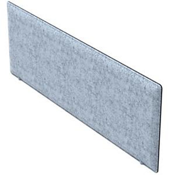 Panneau-Ecran Acoustique Moody pour Bureau L. 120 x l. 40 cm - PET recyclé Bleu Azur - Fixation Aluminium