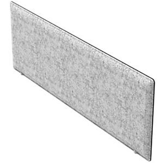 Panneau-Ecran Acoustique Moody pour Bureau L. 120 x l. 40 cm - PET recyclé Gris Clair - Fixation Aluminium