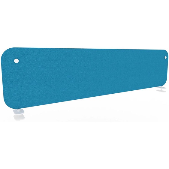 Panneau écran KOUSTIC pour bench - L.160 x H.40 cm - Tissu Bleu clair
