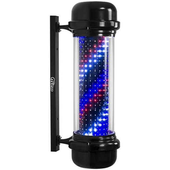 Panneau indicateur Barbier avec éclairage LED, noir, de 71 cm, pour salon de coiffure
