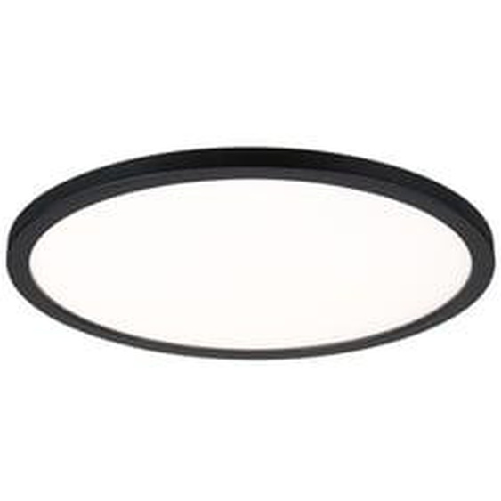 Panneau LED rond Atria Shine 16W noir mat