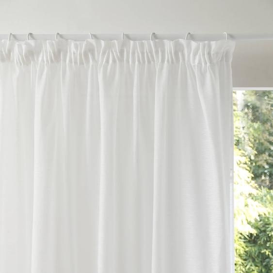 Panneau lin polyester base plombée finition galon fronceur -