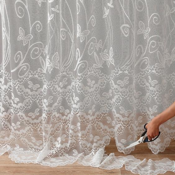 Panneau papillons dentelle modulable en hauteur - Panneau : Largeur 240 X Hauteur 240cm - Blanc - Colombine