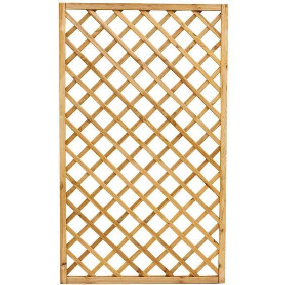 Panneau quadrille rectangulaire en bois de pin impregne 120x180 cm pour terrasse de jardin