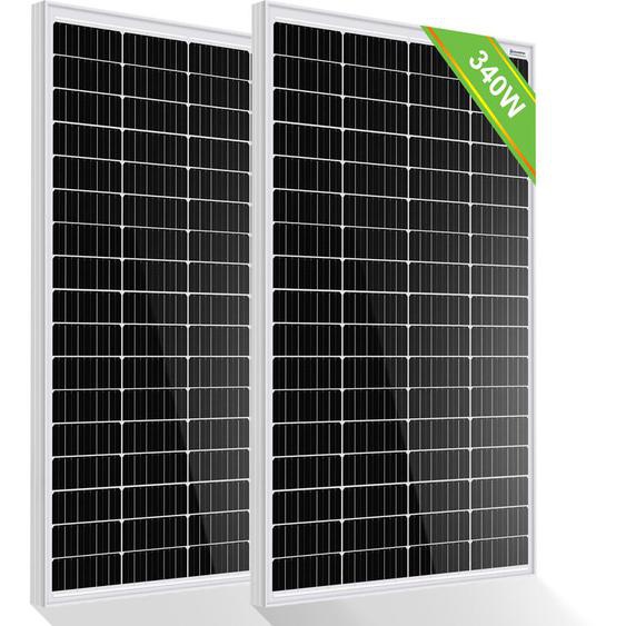 Eco-worthy - Panneau solaire 340 Watts 12 Volts Module Photovoltaïquecharge Bloc dalimentation pour caravane, camping-car, frigo, système de grille
