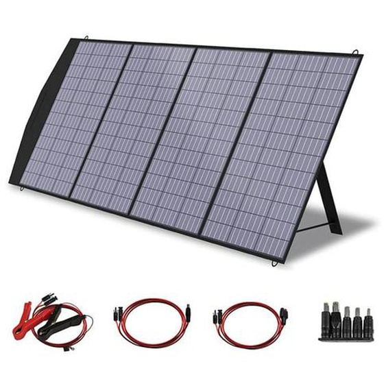 Panneau Solaire Pliable de 200W,Chargeur Solaire Portable,Avec Sortie MC-4,Kit de chargement solaire,pour Générateur Solaire